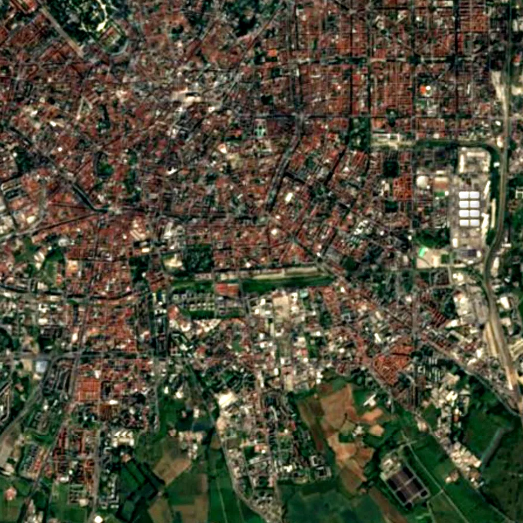 A2A Tower seen from above (Sentinel-2)