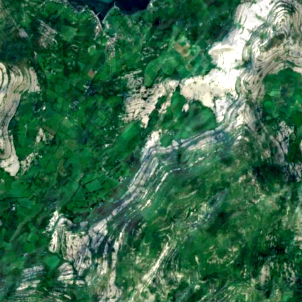 Aill na Cronain seen from above (Sentinel-2)