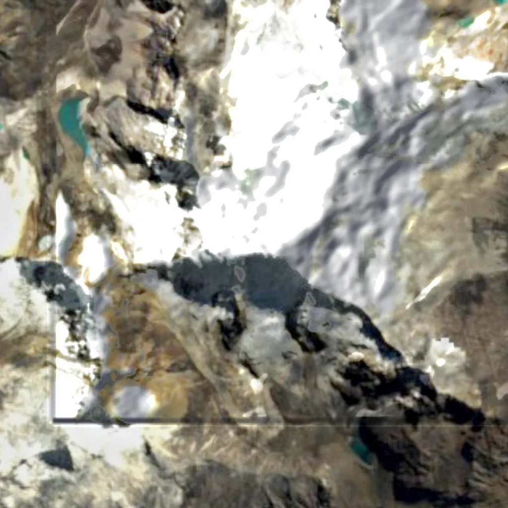 Alpamayo seen from above (Sentinel-2)