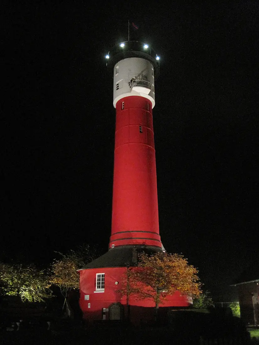 Alter Leuchtturm Wangerooge im Dunkeln