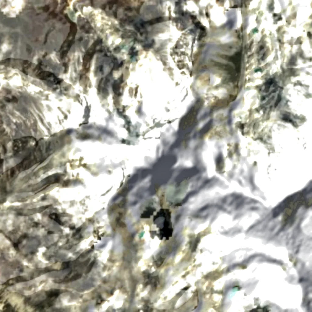 Ama Dablam seen from above (Sentinel-2)