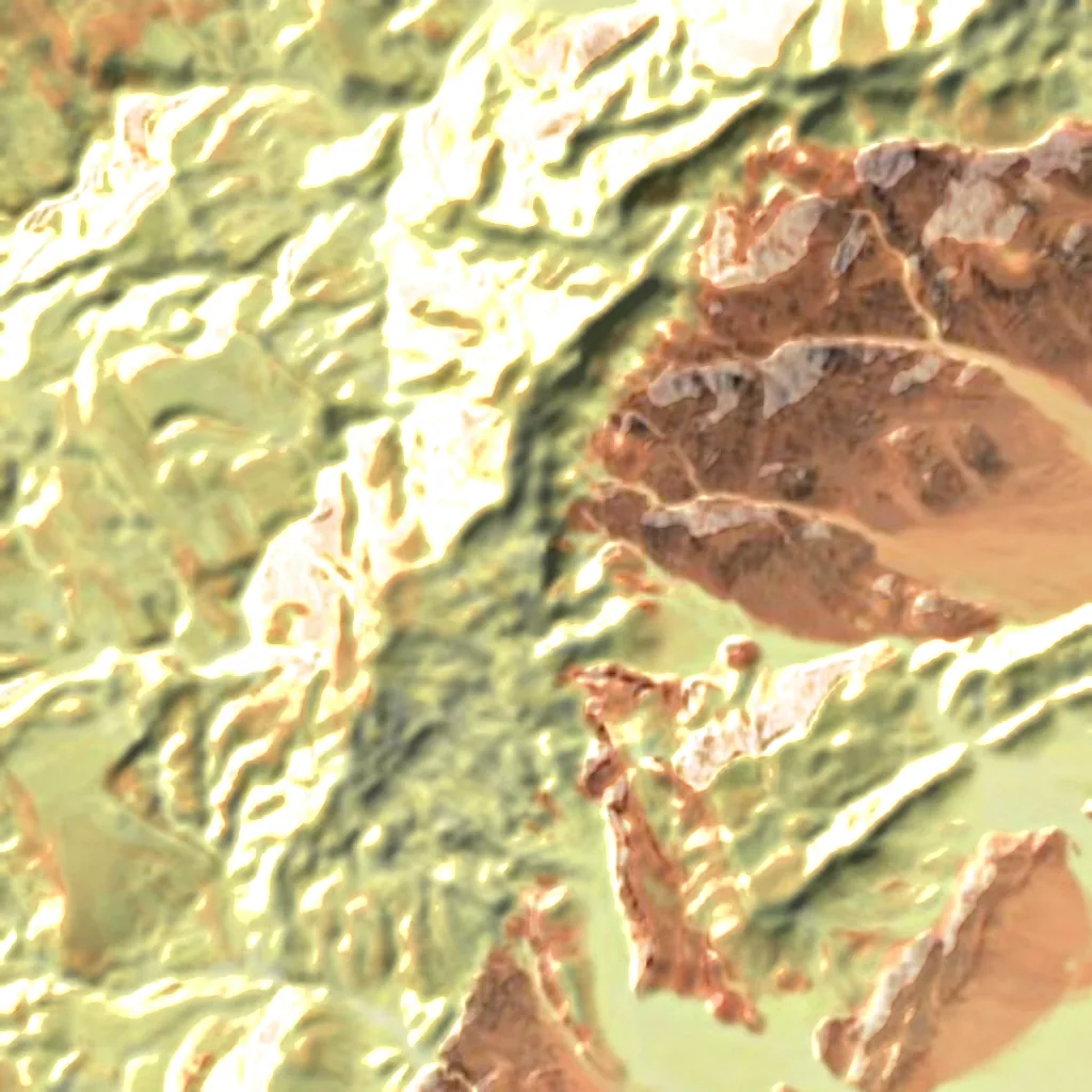 Amram Columns seen from above (Sentinel-2)