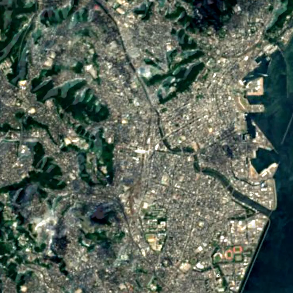 Amuran seen from above (Sentinel-2)
