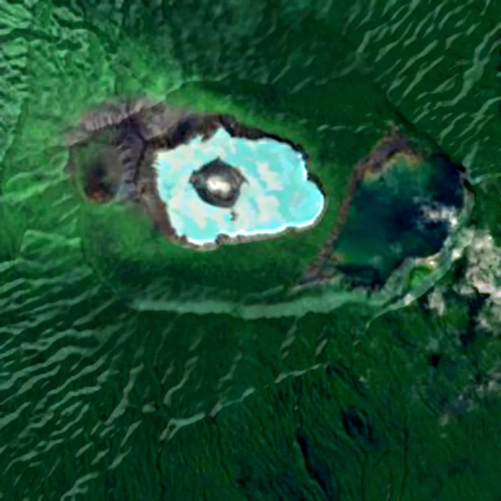 Aoba Island seen from above (Sentinel-2)