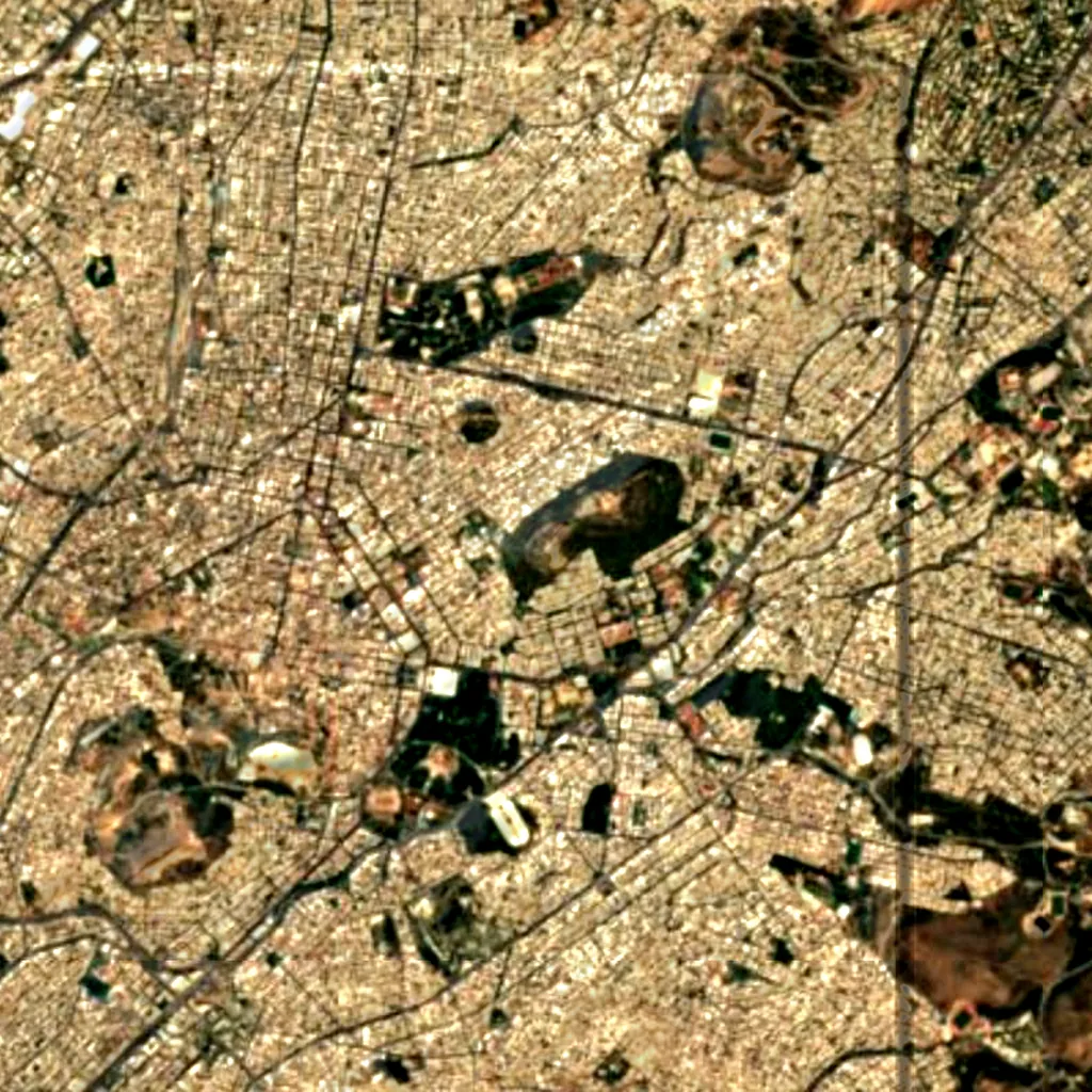 Areopagus seen from above (Sentinel-2)