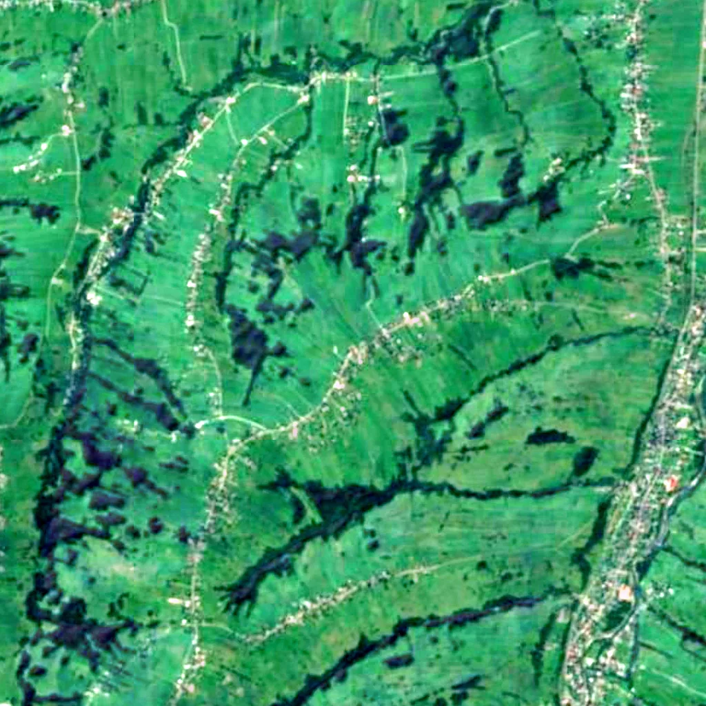 Bańska Wyżna seen from above (Sentinel-2)