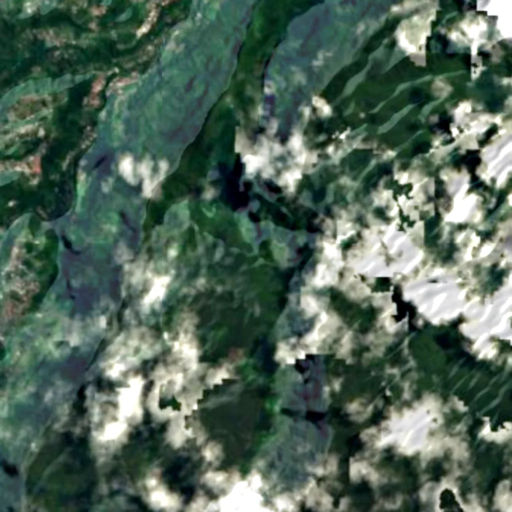 Belvédère du Trou de Fer seen from above (Sentinel-2)