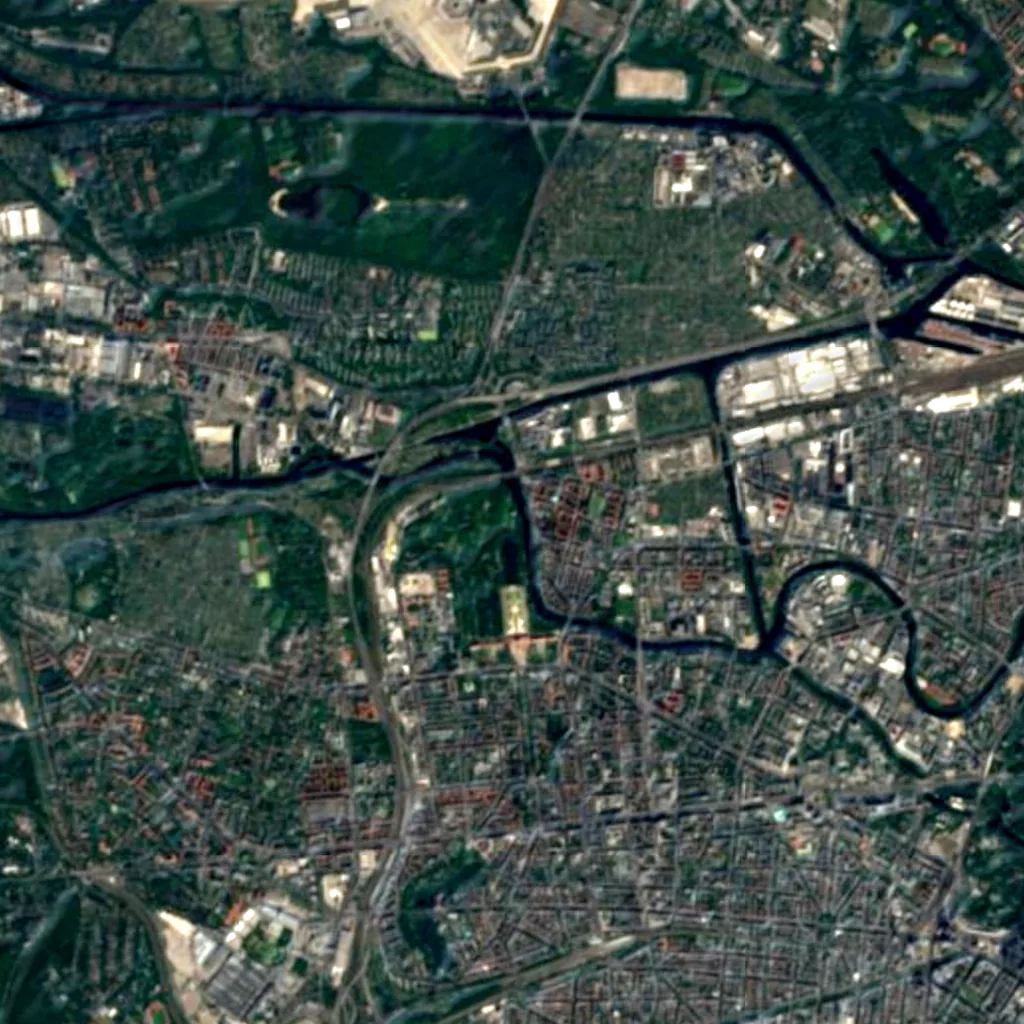 Belvedere seen from above (Sentinel-2)