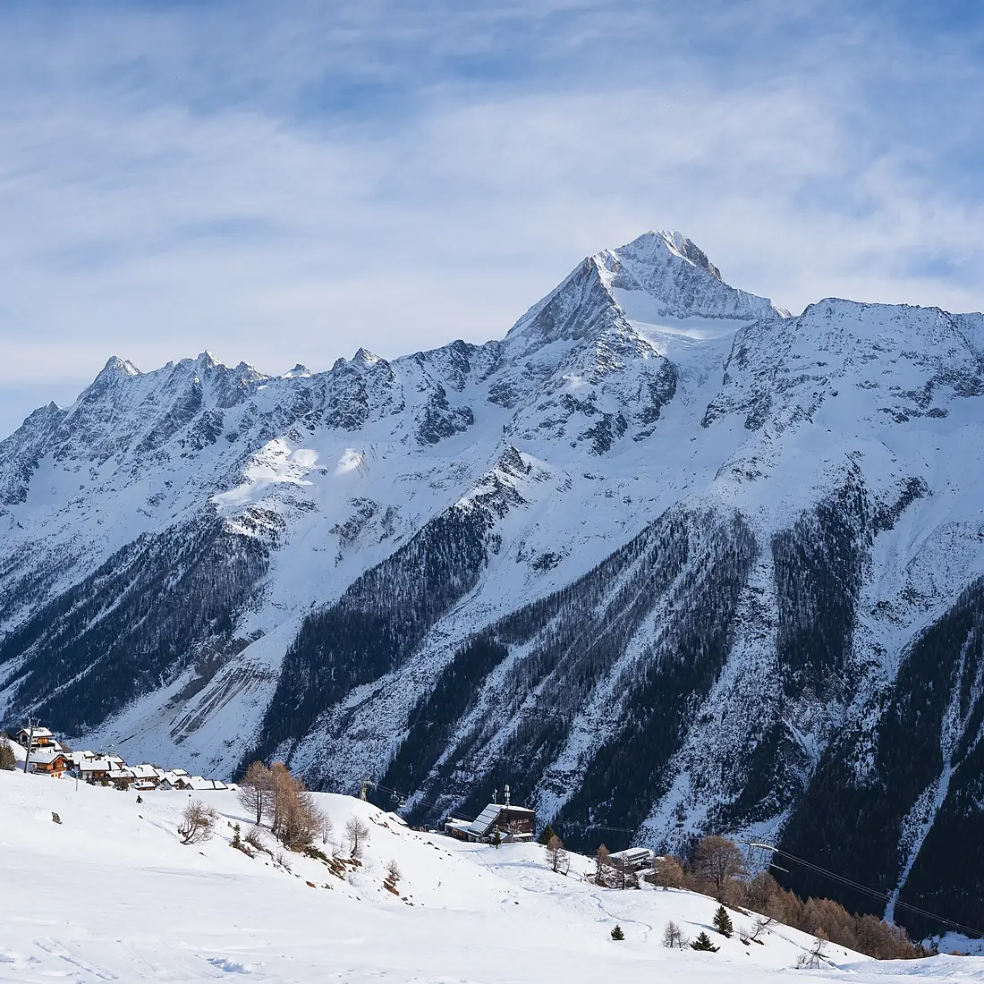 Bietschhorn und Lötschental von Lauchernalp