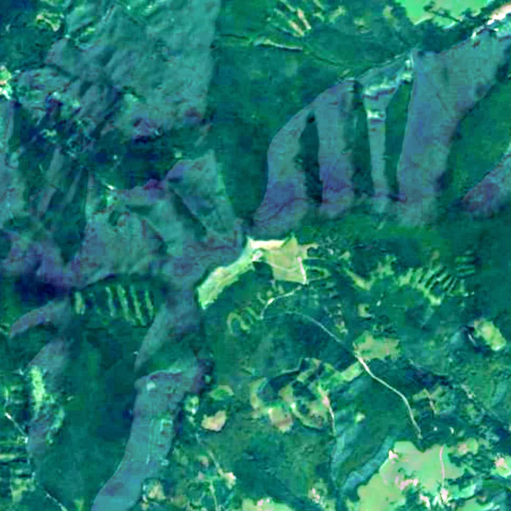 Bílé Karpaty seen from above (Sentinel-2)