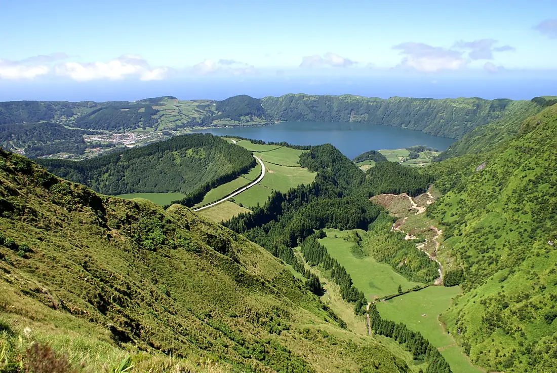 Miradouro da Boca do Inferno, Lagoa das Sete Cidades, ilha de São Miguel, Açores