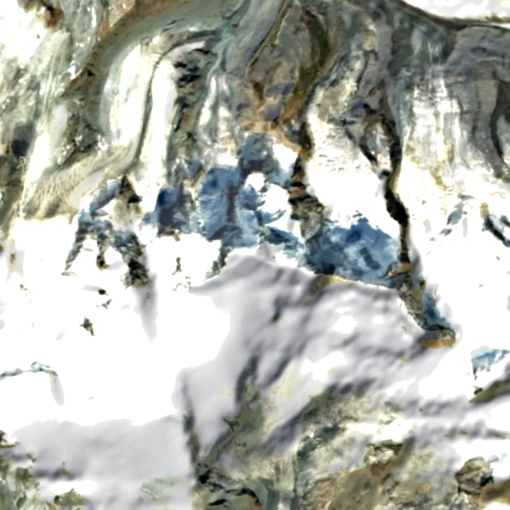 Breithorn seen from above (Sentinel-2)