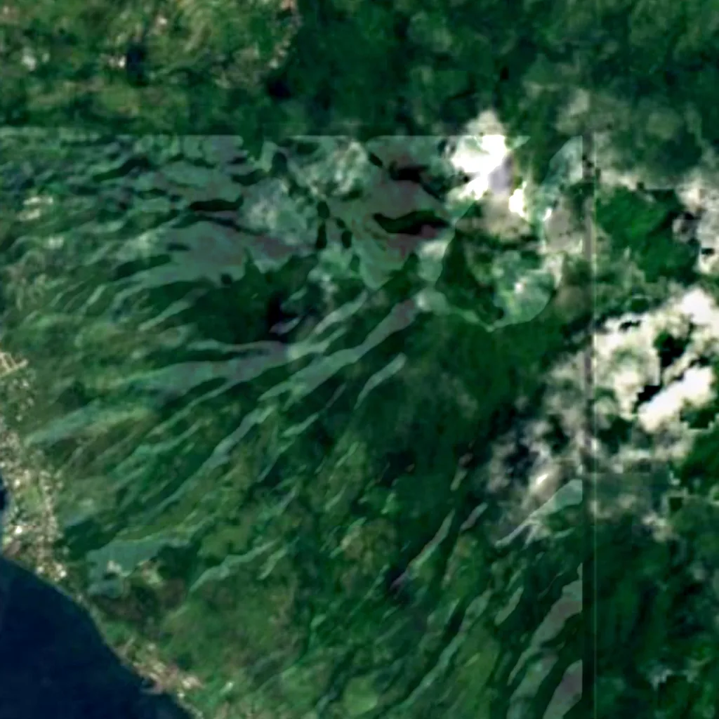 Brimstone Hill Fortress National Park seen from above (Sentinel-2)