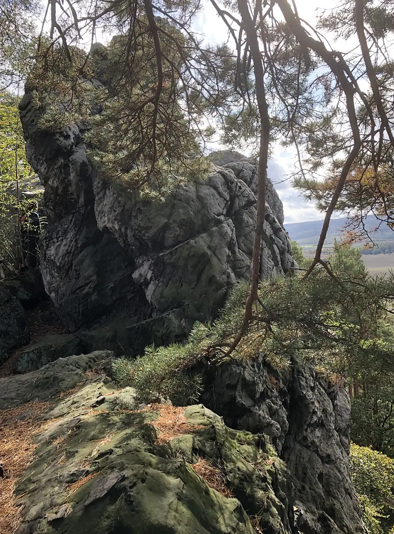 Cäsarfelsen auf der Teufelsmauer Blick von Westen