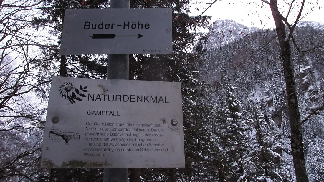 Gampbach-Erklärungsschild