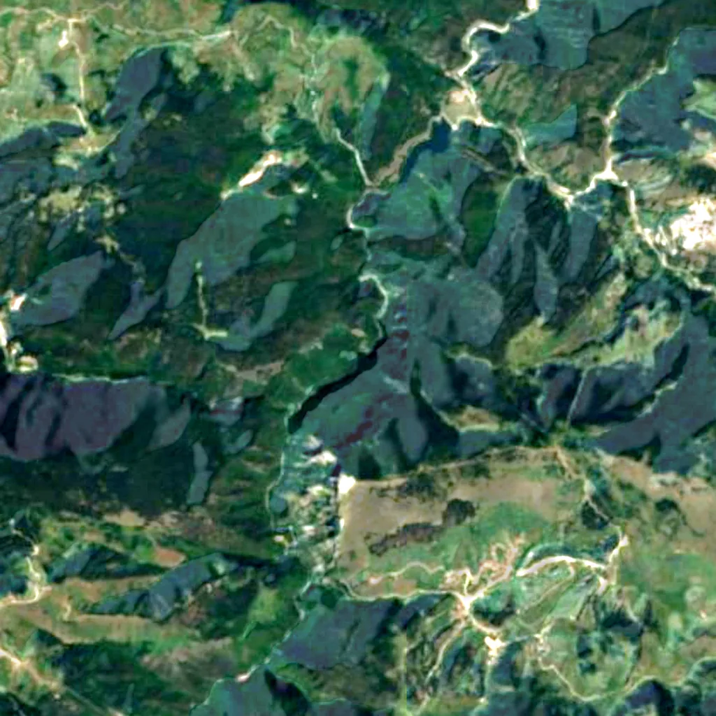 Buynovsko Gorge seen from above (Sentinel-2)