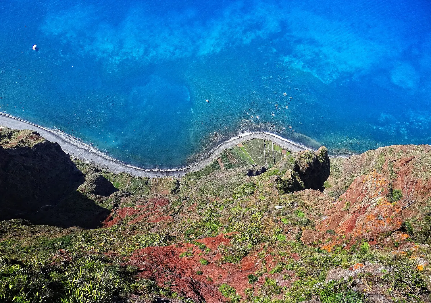 Base of Cabo Girao from viewpoint 2013