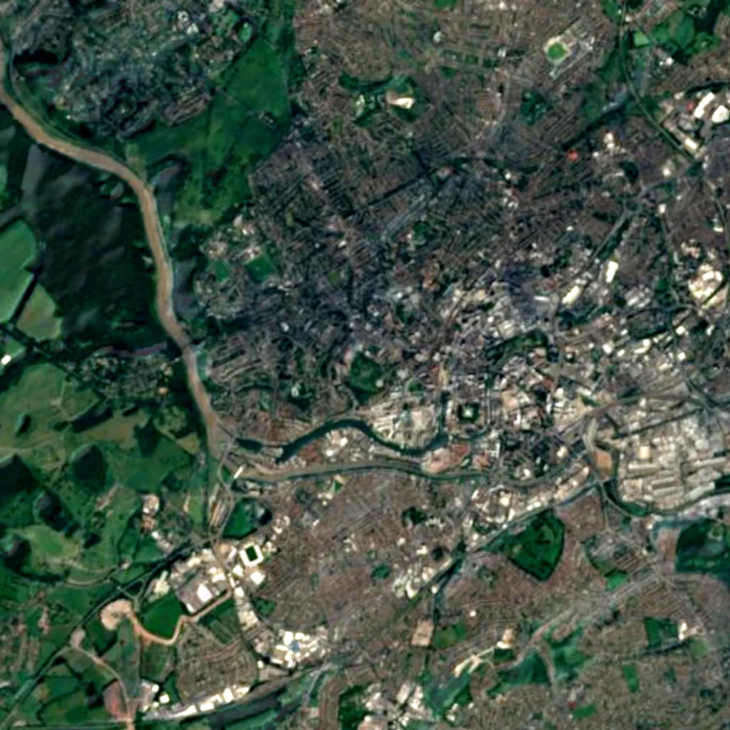 Cabot Tower seen from above (Sentinel-2)