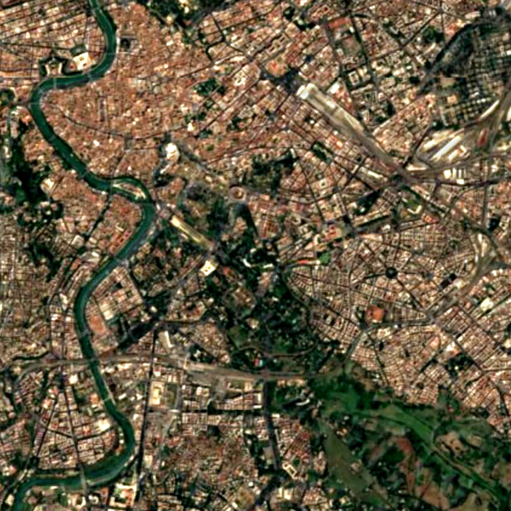 Caelian Hill seen from above (Sentinel-2)