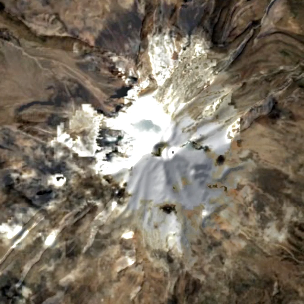 Citlaltepetl seen from above (Sentinel-2)