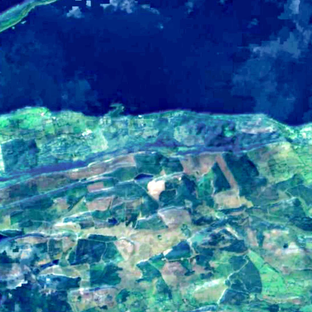 Cliffs of Magho seen from above (Sentinel-2)