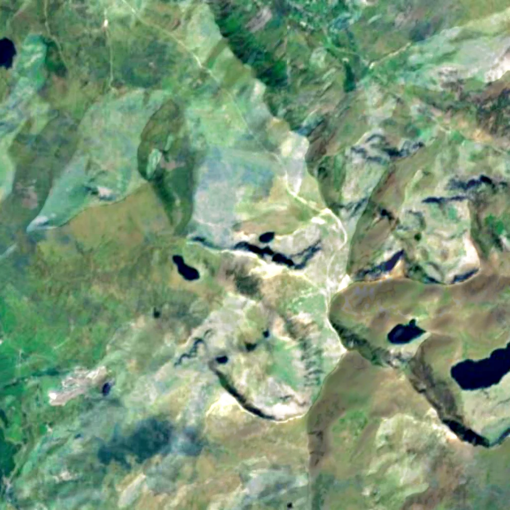 Clogwyn Du'r Arddu seen from above (Sentinel-2)
