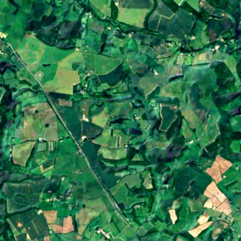 Cotswolds seen from above (Sentinel-2)