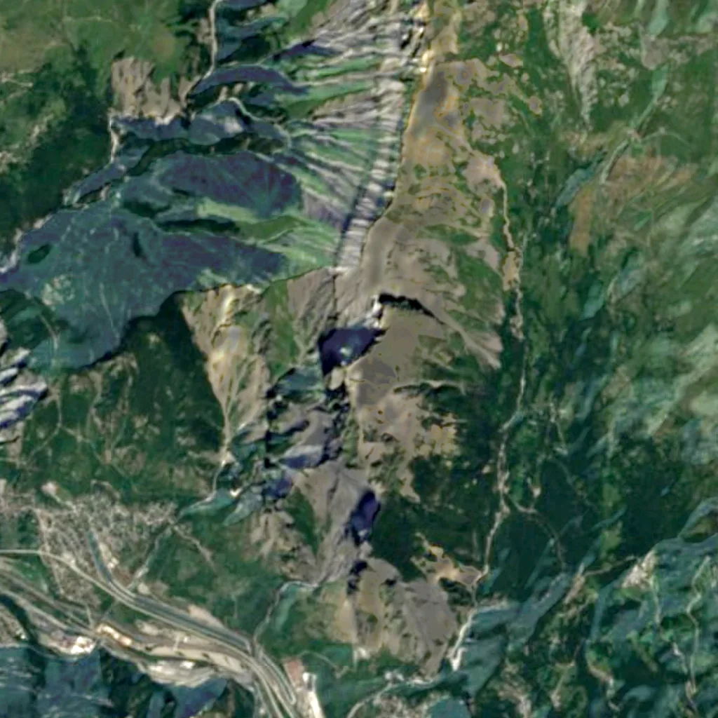 Croix des Têtes seen from above (Sentinel-2)