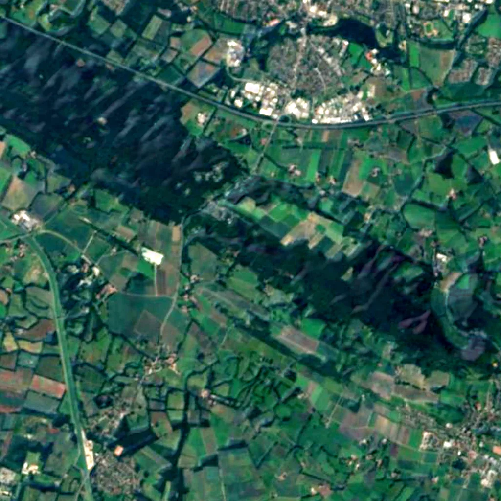 Dörenther Klippen seen from above (Sentinel-2)