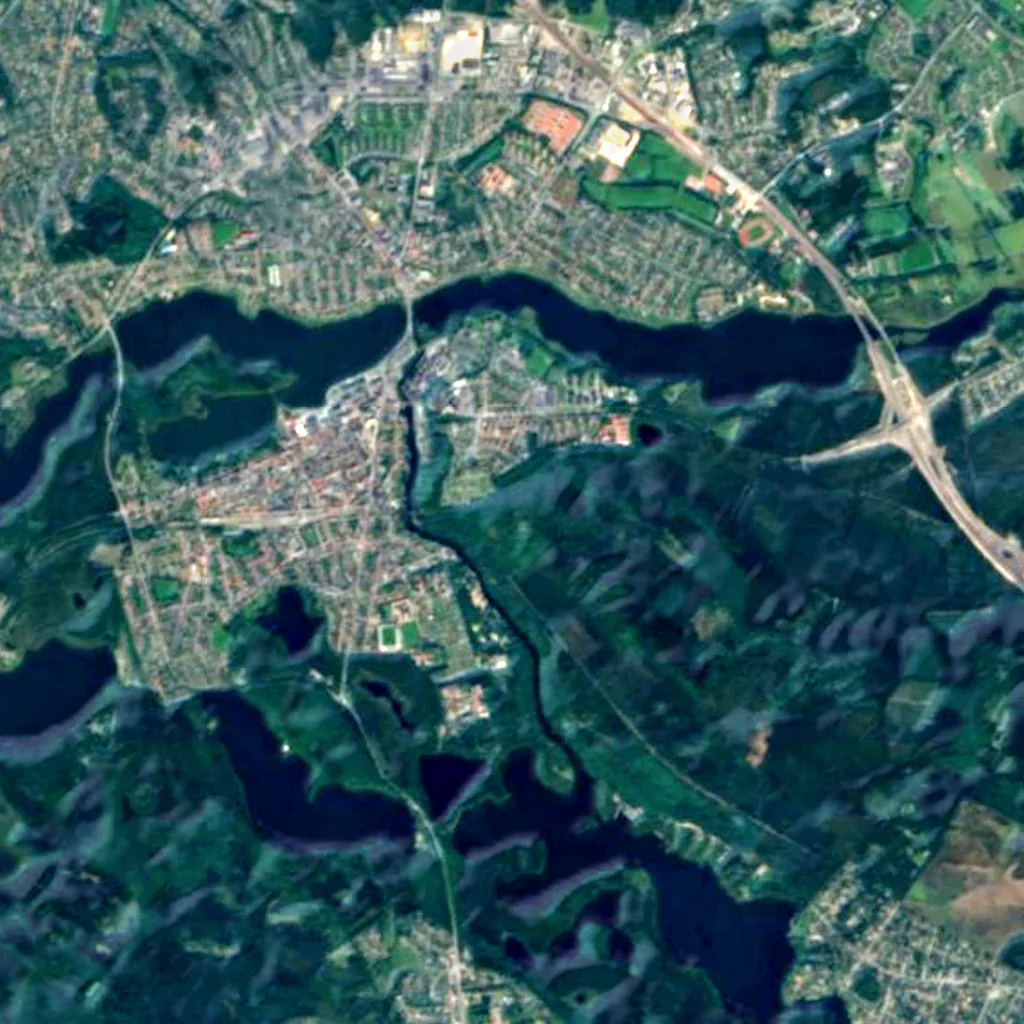 Dronningestolen seen from above (Sentinel-2)