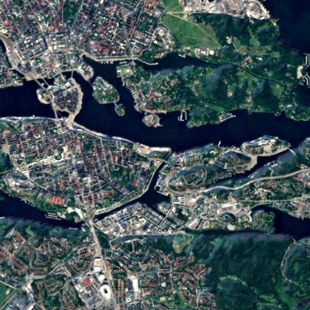 Fåfängan seen from above (Sentinel-2)
