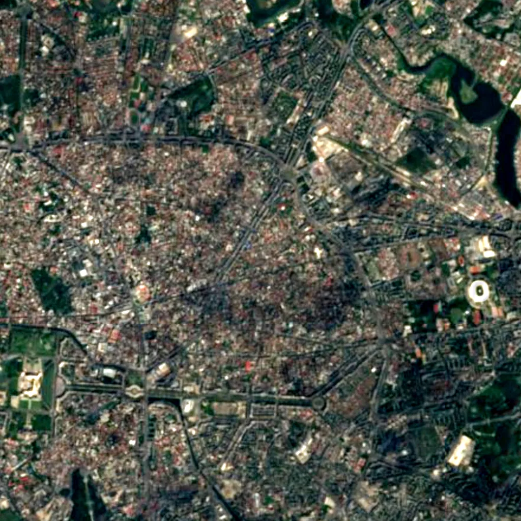 Foișorul de Foc seen from above (Sentinel-2)