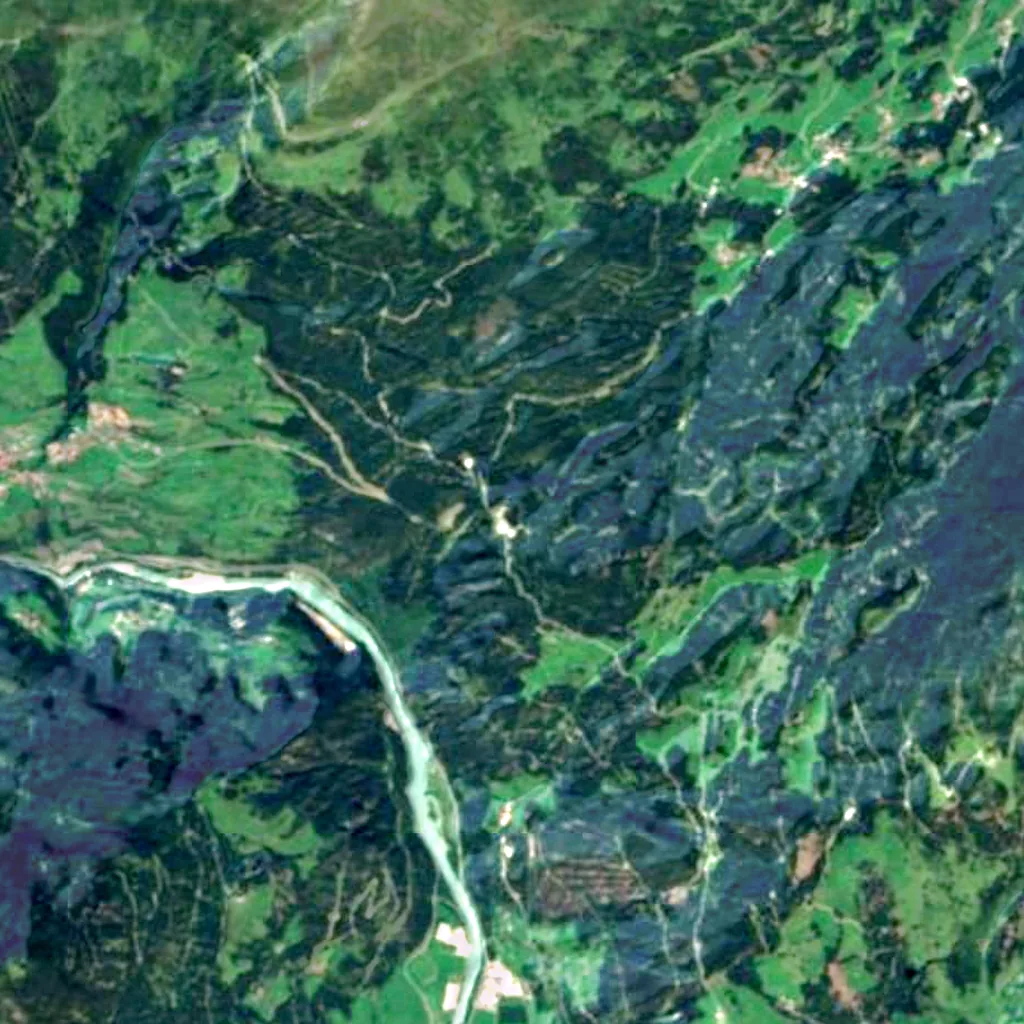 Gacher Blick seen from above (Sentinel-2)