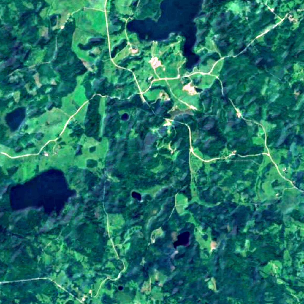 Gaiziņkalns seen from above (Sentinel-2)