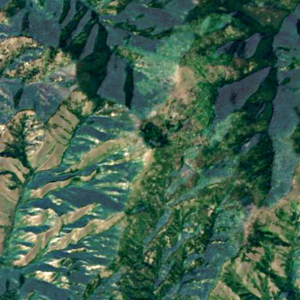 Gardiner Peak Lookout seen from above (Sentinel-2)