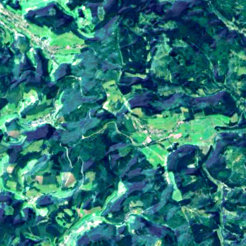 Gillerberg Observation Tower seen from above (Sentinel-2)