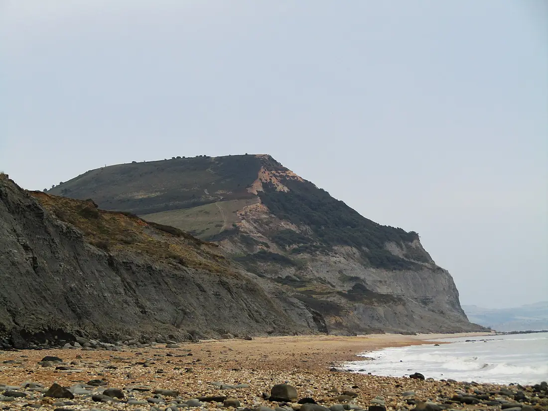 Golden Cap from Charmouth Beach