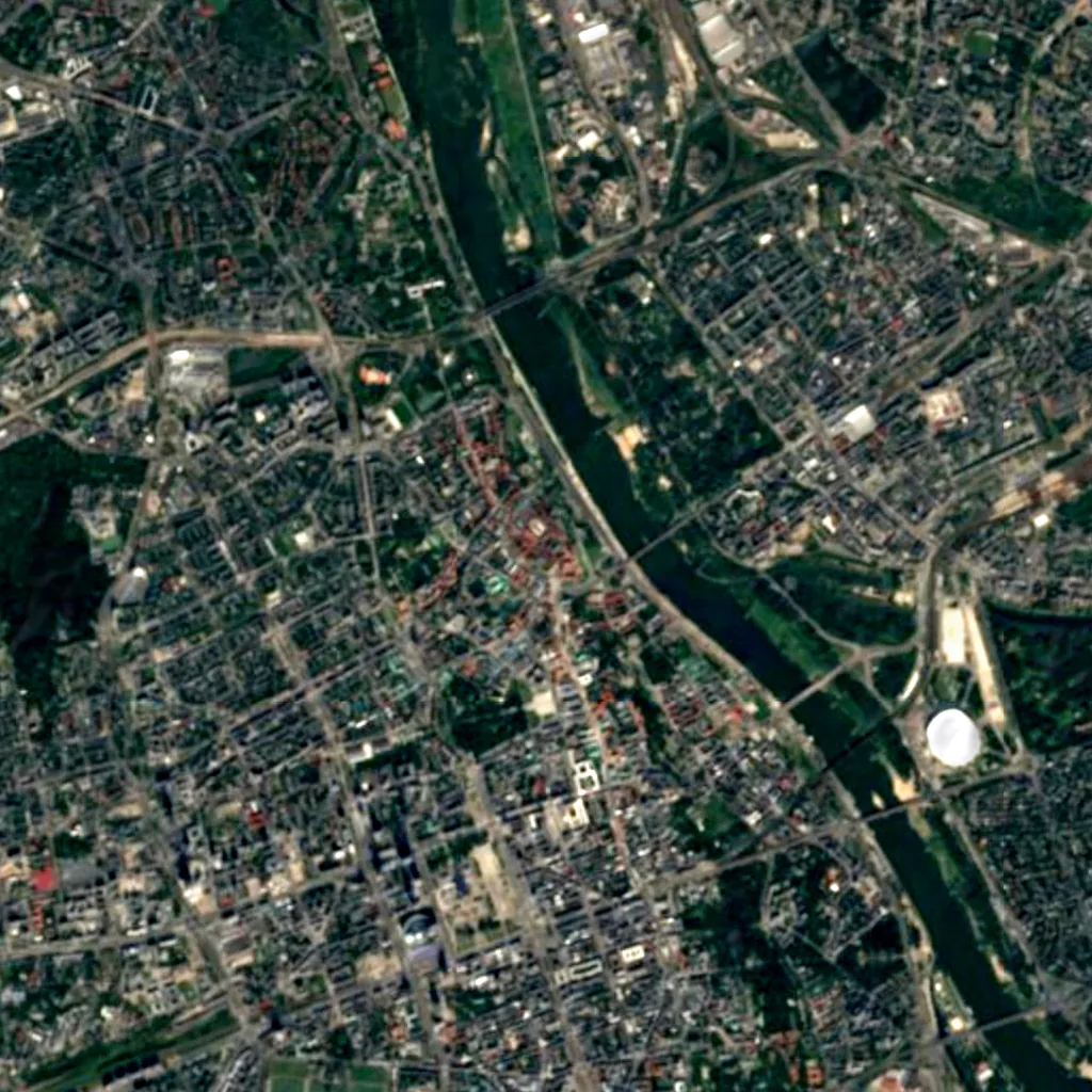 Góra Gnojna seen from above (Sentinel-2)