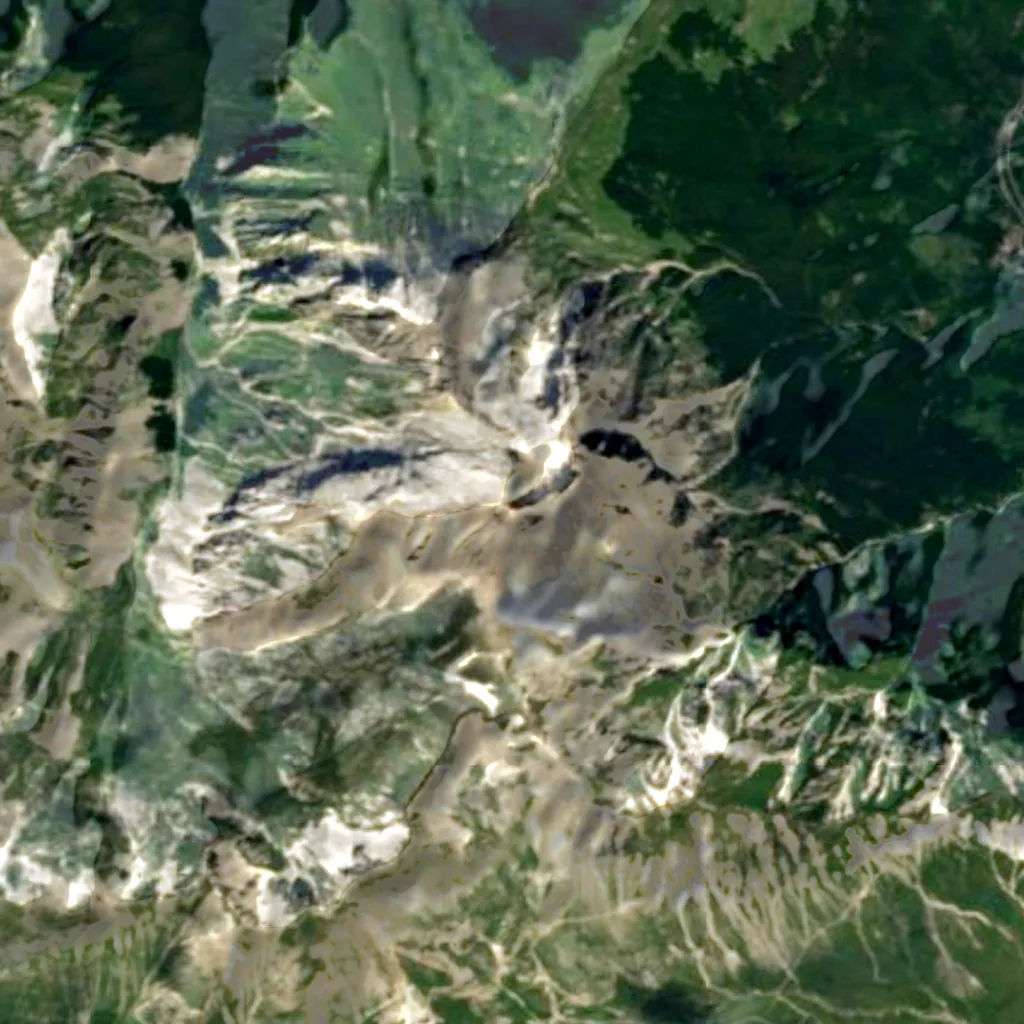 Gran Sasso d'Italia seen from above (Sentinel-2)