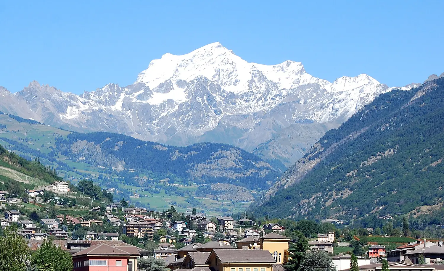 Grand Combin from Aosta