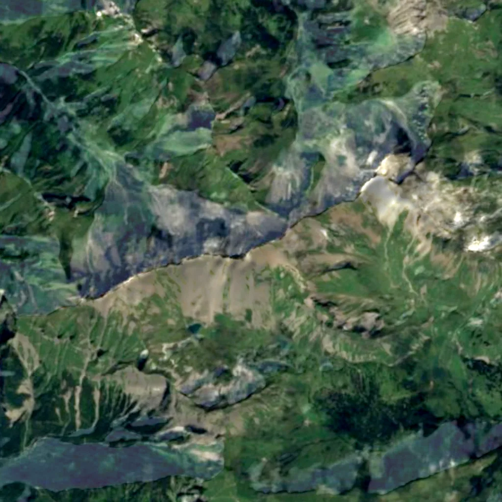 Grauspitz seen from above (Sentinel-2)