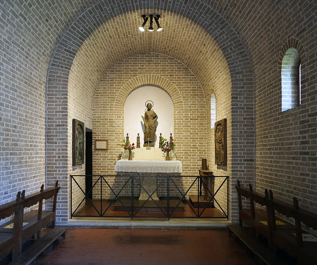 Interior church of Santa Barbara first tower-San Marino