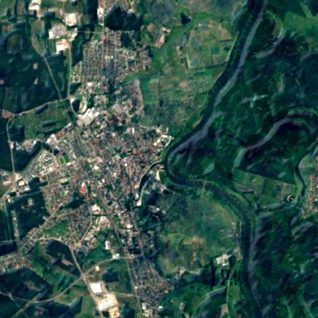 Harcerska Górka seen from above (Sentinel-2)