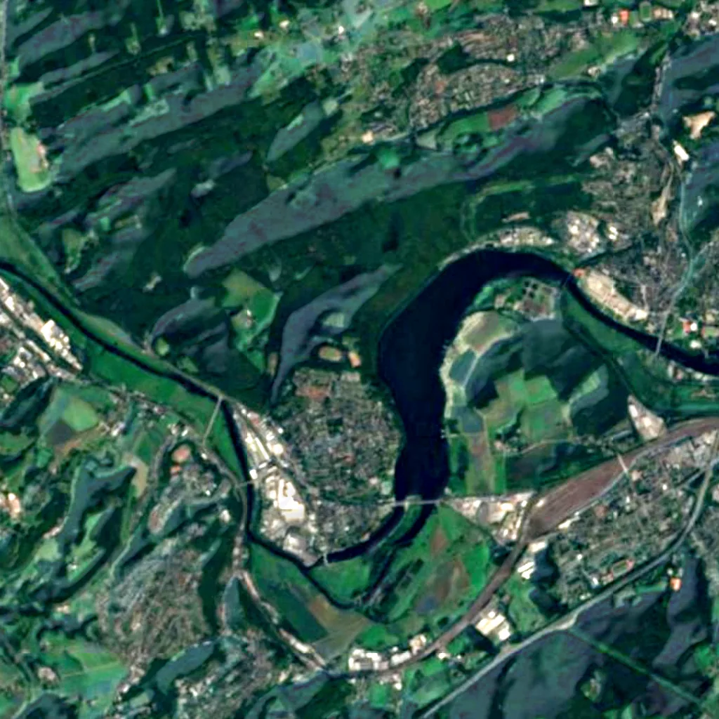 Harkort-Tower seen from above (Sentinel-2)