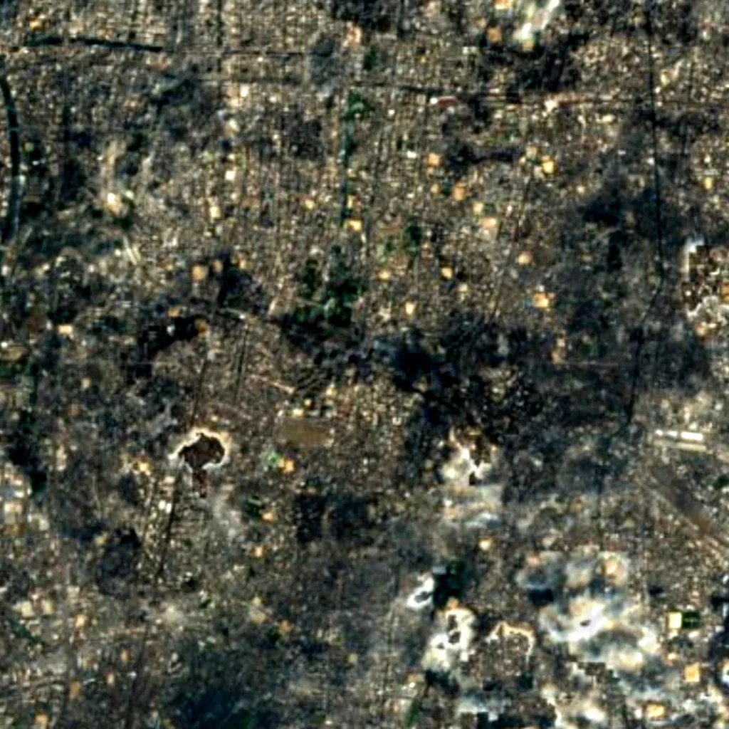 Harukas 300 seen from above (Sentinel-2)