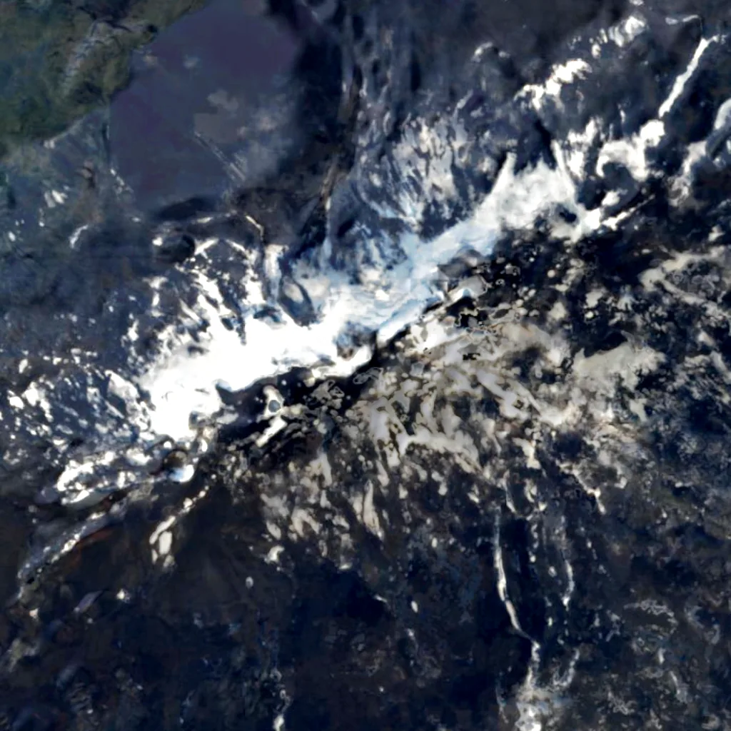 Hekla seen from above (Sentinel-2)
