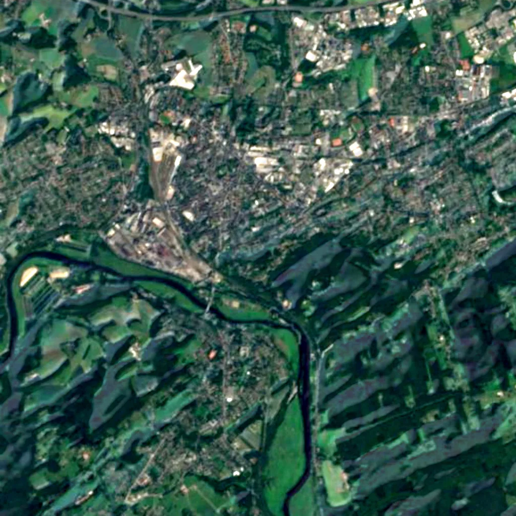 Helenenturm seen from above (Sentinel-2)