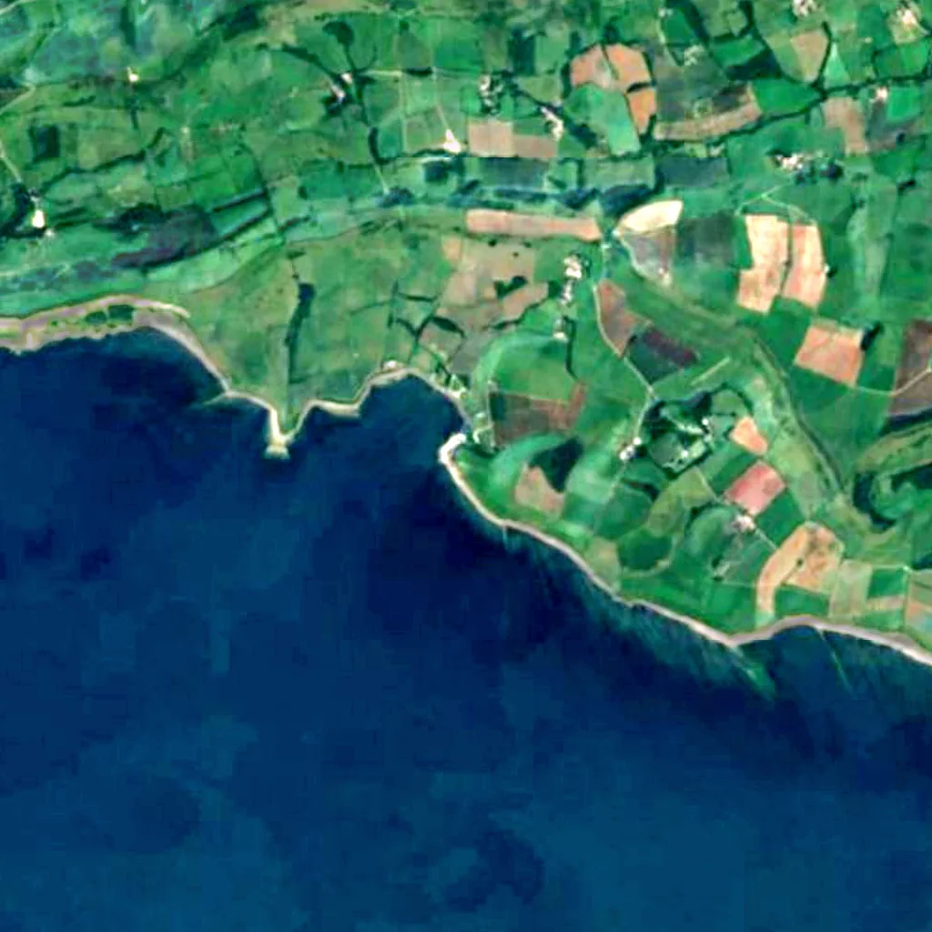 Hen Cliff seen from above (Sentinel-2)