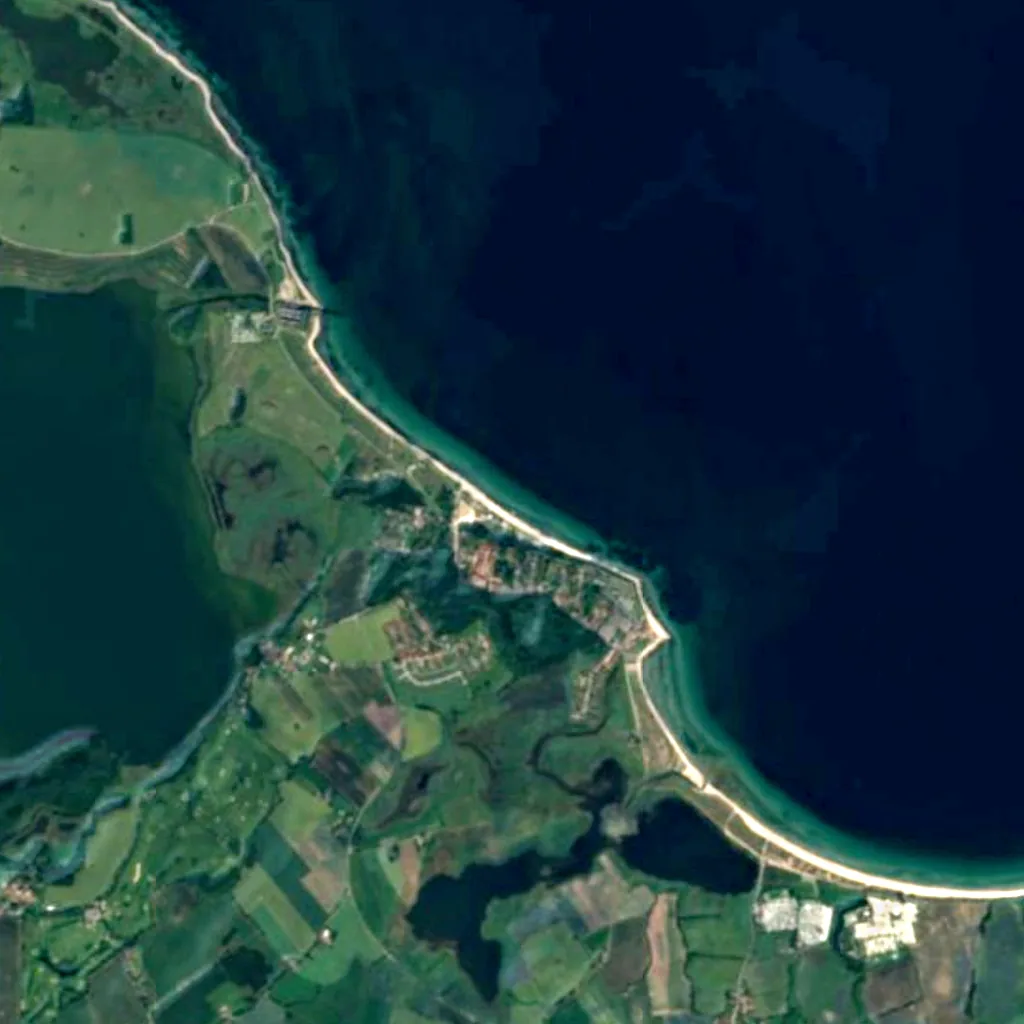 Hohwachter Flunder seen from above (Sentinel-2)