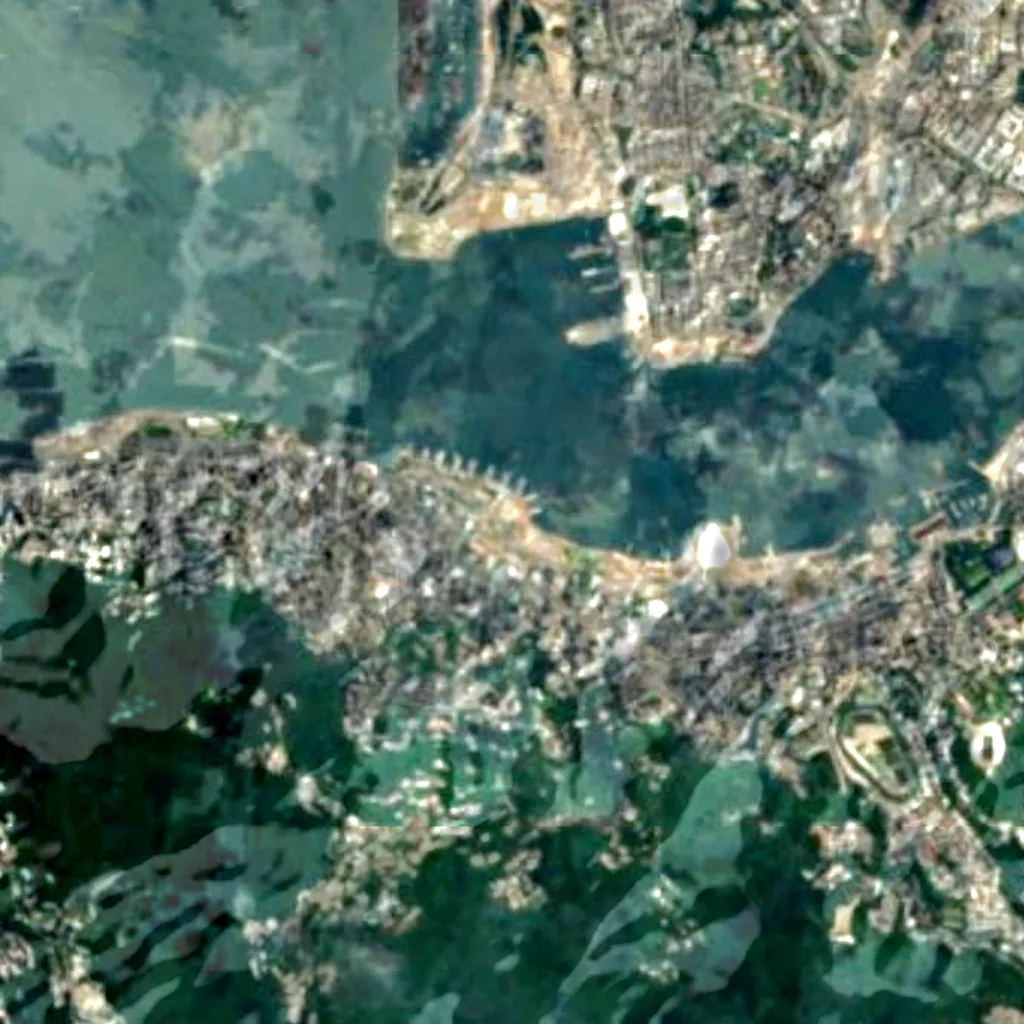Hong Kong Observation Wheel seen from above (Sentinel-2)